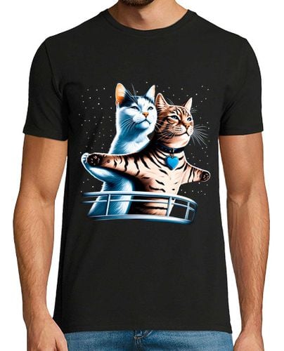 Camiseta Gatos en el Titanic Gatitos Galaxia Regalo Friki - latostadora.com - Modalova