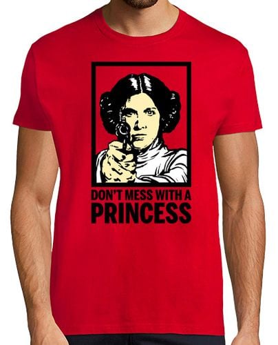 Camiseta Leia - No te Metas con una Princesa (La Guerra de las Galaxias) laTostadora - latostadora.com - Modalova