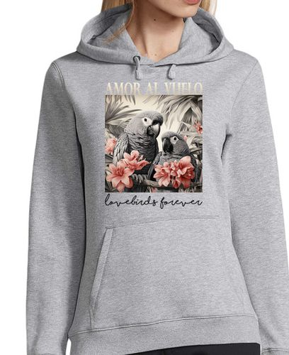 Sudadera Con Capucha Para Mujer Amor al vuelo. FGC laTostadora - latostadora.com - Modalova