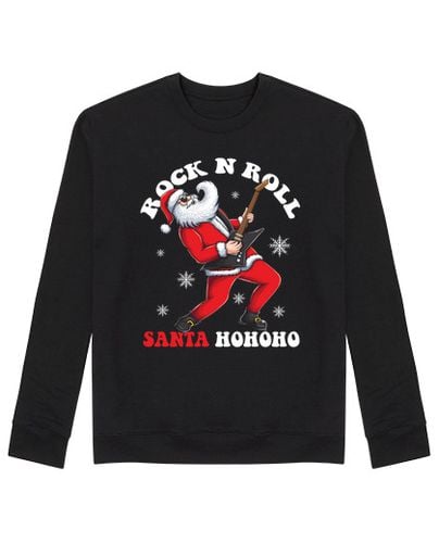 Sudadera Sin Capucha Unisex Santa rock and roll laTostadora - latostadora.com - Modalova