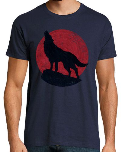 Camiseta Wolf and the Red Moon - latostadora.com - Modalova