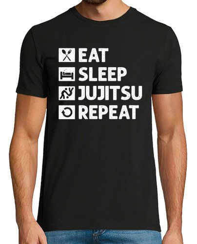 Camiseta jujitsu comer dormir repetir gracioso m - latostadora.com - Modalova