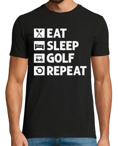 Camiseta golf comer dormir repetir gracioso meme - latostadora.com - Modalova