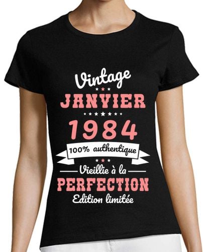 Camiseta mujer Idea de regalo vintage de enero de 1984 laTostadora - latostadora.com - Modalova