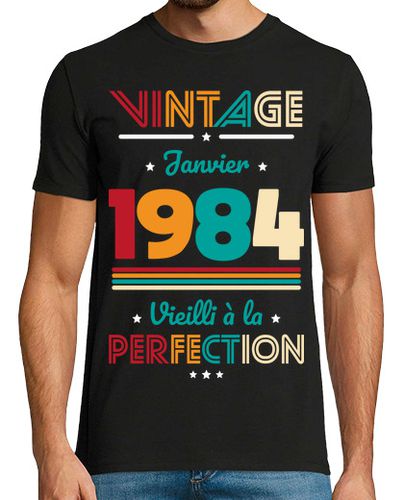 Camiseta Idea de regalo vintage de enero de 1984 - latostadora.com - Modalova