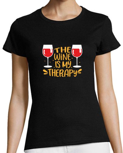 Camiseta mujer humor de cita de vino - latostadora.com - Modalova