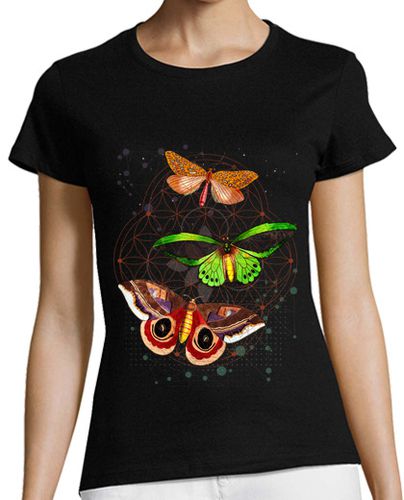 Camiseta Mujer Manga Corta meditación vuelo de mariposas laTostadora - latostadora.com - Modalova