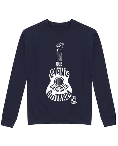 Sudadera Sin Capucha Unisex Gaditanissima Guitarra Blanco laTostadora - latostadora.com - Modalova