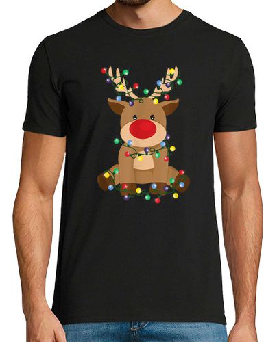 Camiseta Rudolph enredado en luces de árbol de N - latostadora.com - Modalova