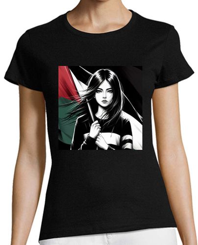 Camiseta mujer Chica palestina - latostadora.com - Modalova
