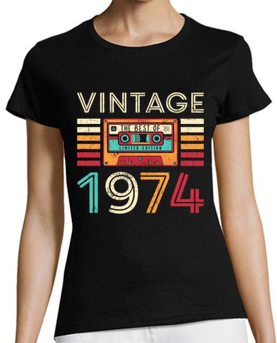 Camiseta mujer Vintage 1974 - latostadora.com - Modalova