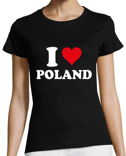 Camiseta mujer Amo el regalo polaco del corazón de Pol - latostadora.com - Modalova
