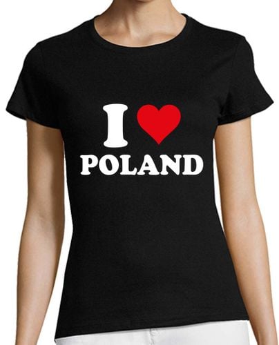 Camiseta mujer Amo el regalo polaco del corazón de Pol laTostadora - latostadora.com - Modalova