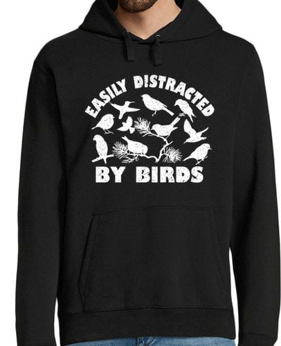 Sudadera Con Capucha Para Hombre Se distrae fácilmente con los pájaros laTostadora - latostadora.com - Modalova