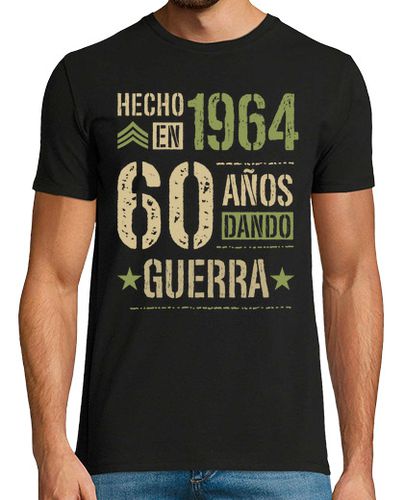 Camiseta Hombre Manga Corta Hecho en 1964 60 Años Dando Guerra 60 Cumpleaños Nacidos en 1964 laTostadora - latostadora.com - Modalova