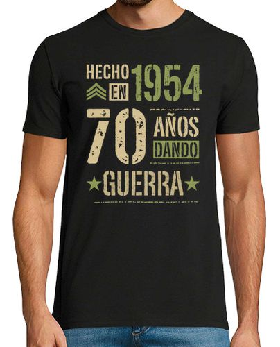 Camiseta Hecho en 1954 70 Años Dando Guerra 70 Cumpleaños Nacidos en 1954 - latostadora.com - Modalova