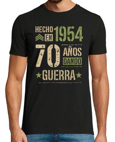 Camiseta Hecho en 1954 70 Años Dando Guerra 70 Cumpleaños Nacidos en 1954 laTostadora - latostadora.com - Modalova