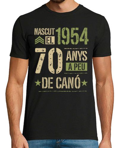 Camiseta Nascut el 1954 70 Anys A Peu De Canó Català Regalo 70 Cumpleaños En Catalán laTostadora - latostadora.com - Modalova