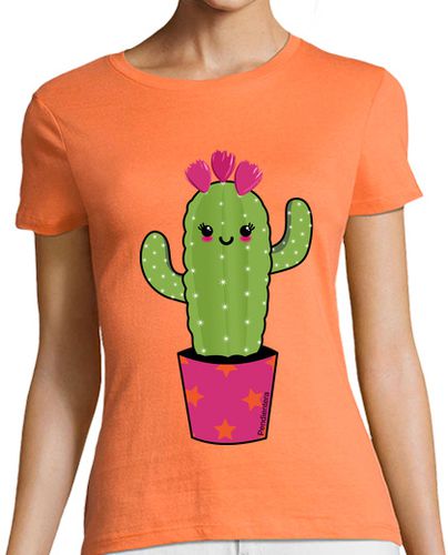 Camiseta mujer Cactus kawaii - latostadora.com - Modalova