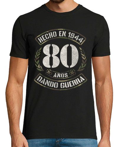 Camiseta Hecho En 1944 80 Años Dando Guerra Regalo 80 Cumpleaños Estilo Militar laTostadora - latostadora.com - Modalova