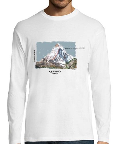 Camiseta Hombre Manga Larga Cervino con cielo laTostadora - latostadora.com - Modalova