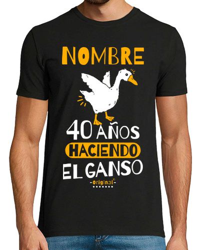 Camiseta Hombre Manga Corta 40 años haciendo el ganso laTostadora - latostadora.com - Modalova