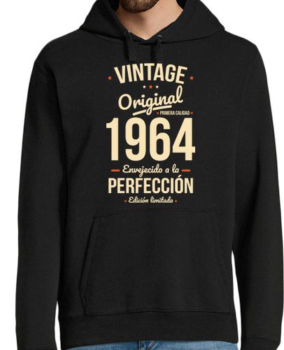 Sudadera Con Capucha Para Hombre 60 Cumpleanos Vintage Original 1964 laTostadora - latostadora.com - Modalova