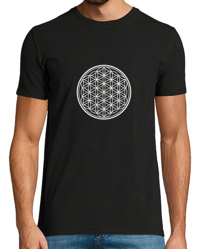 Camiseta Hombre Manga Corta geometría sagrada flor de la vida laTostadora - latostadora.com - Modalova