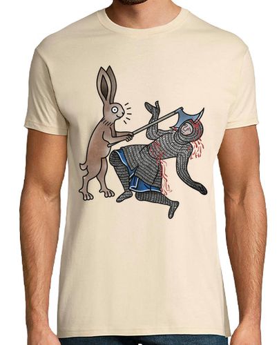 Camiseta Conejo con hacha meme medieval - latostadora.com - Modalova