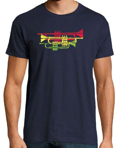 Camiseta géneros del jazz con las trompetas t-shirt - latostadora.com - Modalova