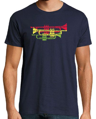 Camiseta géneros del jazz con las trompetas t-shirt laTostadora - latostadora.com - Modalova