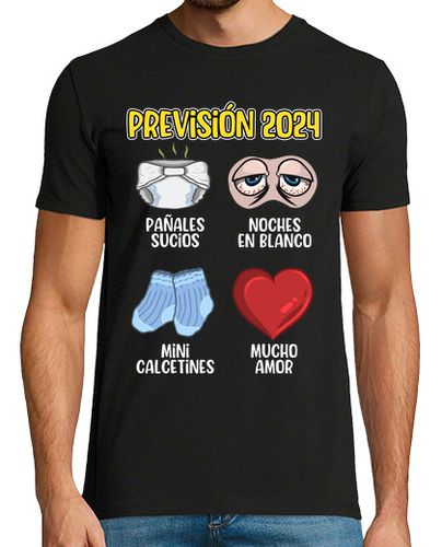 Camiseta Futuro Papá Padre Primerizo Novato Previsión 2024 Día Del Padre - latostadora.com - Modalova