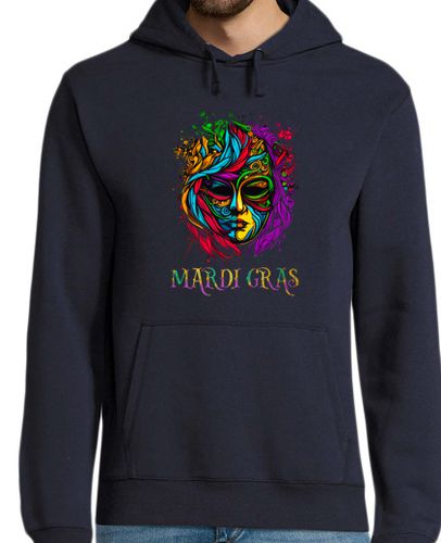 Sudadera Con Capucha Para Hombre Colorful Mardi Gras Carnival laTostadora - latostadora.com - Modalova