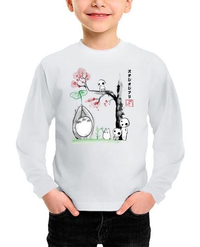 Camiseta Niño Manga Larga Growing Trees Sumi-e laTostadora - latostadora.com - Modalova