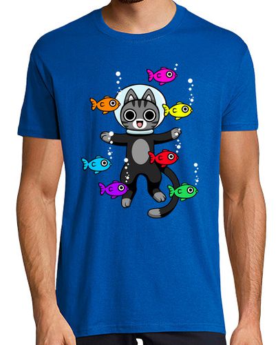 Camiseta Gato buceando - latostadora.com - Modalova