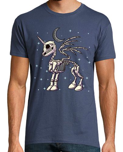 Camiseta Esqueleto Unicornio Luna Espacio Constelación Estrellas - latostadora.com - Modalova