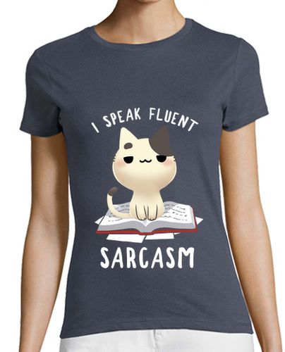 Camiseta Mujer Manga Corta Fluent Sarcasm laTostadora - latostadora.com - Modalova