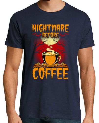 Camiseta Nightmare Before Coffee Halloween - latostadora.com - Modalova