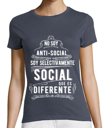 Camiseta mujer Anti-social - latostadora.com - Modalova