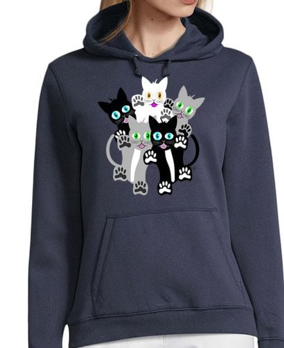 Sudadera Con Capucha Para Mujer GATOS laTostadora - latostadora.com - Modalova