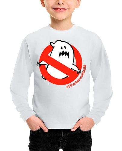 Camiseta Niño Manga Larga Camiseta manga larga niño niña El Fantasma de la EM laTostadora - latostadora.com - Modalova