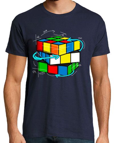 Camiseta Cubo De Rubik Matemático Retro 80 Vintage Friki - latostadora.com - Modalova