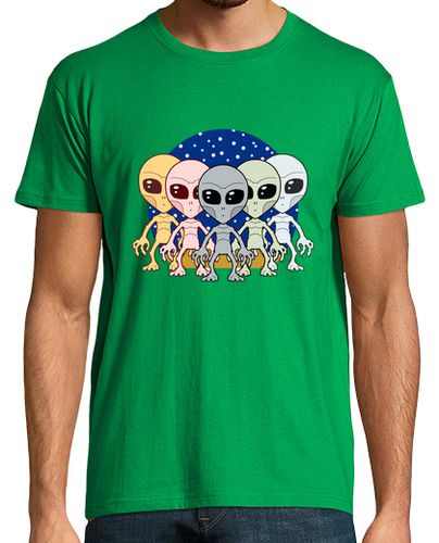 Camiseta G1 Ho - Aliens Grises varios - latostadora.com - Modalova