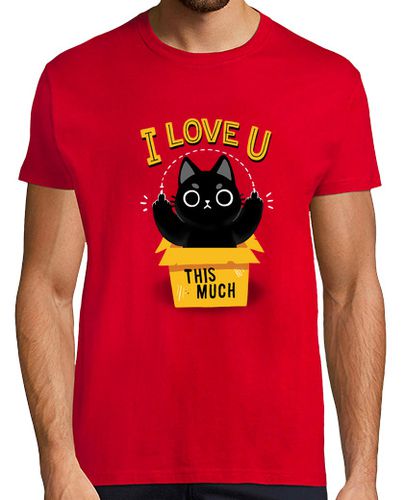 Camiseta Cat love - I love you THIS MUCH - sassy laTostadora - latostadora.com - Modalova