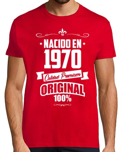 Camiseta Hombre Manga Corta Nacido en 1970, Calidad Premium, Original laTostadora - latostadora.com - Modalova