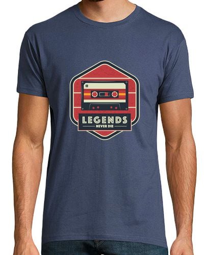 Camiseta Hombre Manga Corta las leyendas nunca mueren - cassette de música laTostadora - latostadora.com - Modalova