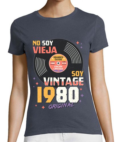 Camiseta mujer Vintage 1980 - latostadora.com - Modalova