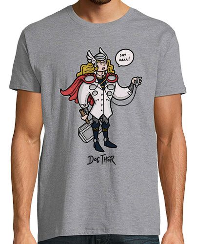 Camiseta Doctor - Hombre, manga corta, gris vigoré, calidad extra - latostadora.com - Modalova