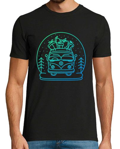 Camiseta Hombre Manga Corta furgoneta de navidad laTostadora - latostadora.com - Modalova