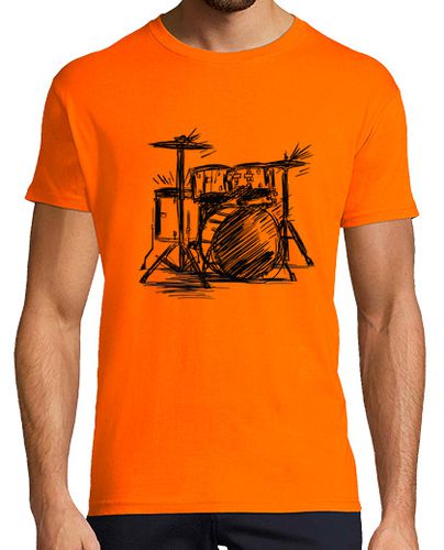 Camiseta Boceto Batería Musical laTostadora - latostadora.com - Modalova